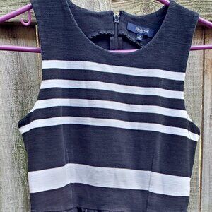 Madewell accent striped business casual dress